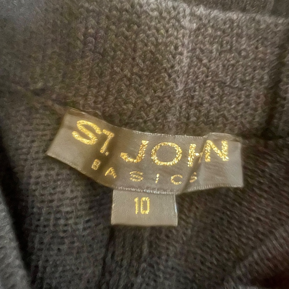 St. John Black Basic Knit Pants - image 2